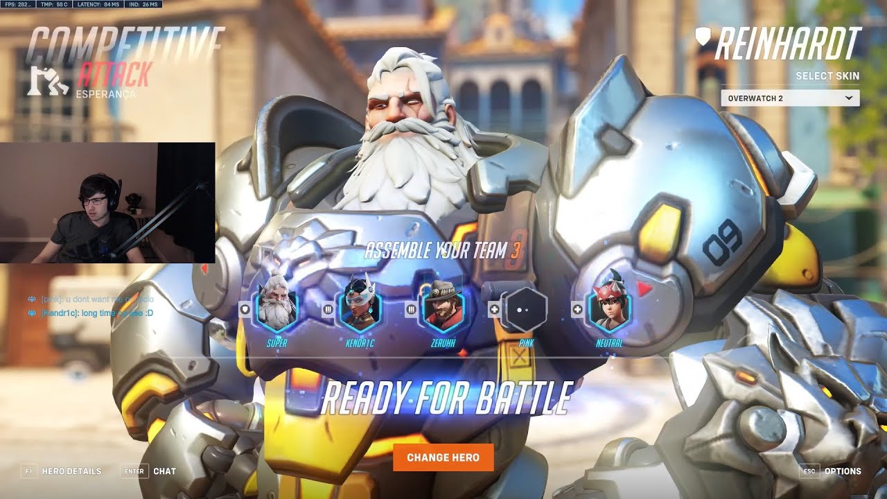 NERF REINHARDT IN SEASON 4! SUPER REINHARDT OVERWATCH 2 SEASON 4 TOP 500