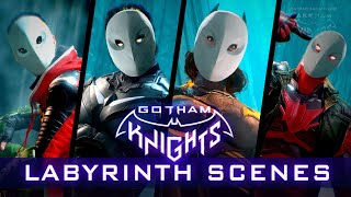 Gotham Knights - All Labyrinth Scenes (Nightwing, Robin, Batgirl & Red Hood)