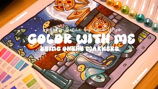 Color with me (ASMR) 🧟‍♂️🌕 'Spooky Cutie' by Coco Wyo✨ Using Ohuhu markers 🌱✏️ #adultcoloring #asmr