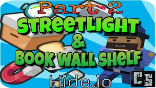 Hide.io Glitch Streetlight & Bookwall Shelf Different Locations