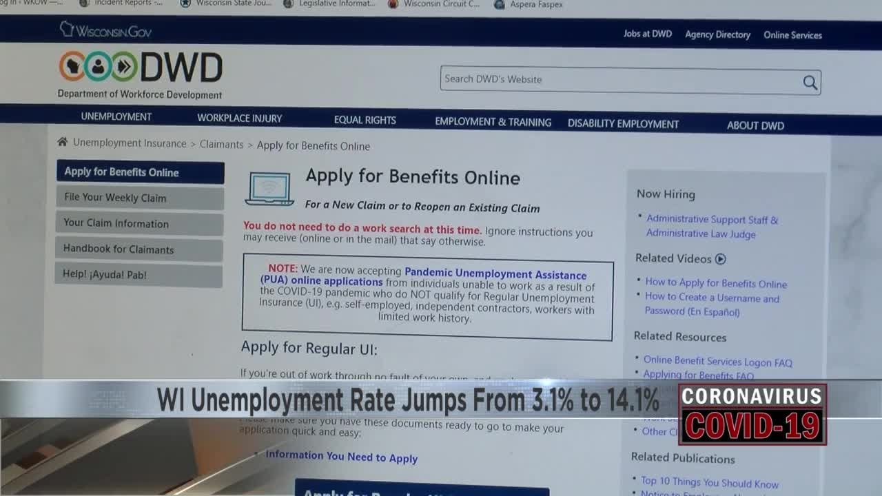 WI Unemployment Rate Jumps From 3.1 to 14.1 YouTube