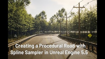 Creating a Procedural Road with Spline Sampler in Unreal Engine 5.5 #unrealengine #pcg #tutorial