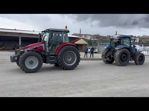 Massey Ferguson 5s.135 VS New Holland 130 #masseyferguson #newholland #çekişme #traktor