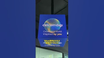 Indoor 5 Faces 500x500mm P2.5 LED Cube Display in an Office #LEDCube #LEDDisplay #LEDdisplayfactory