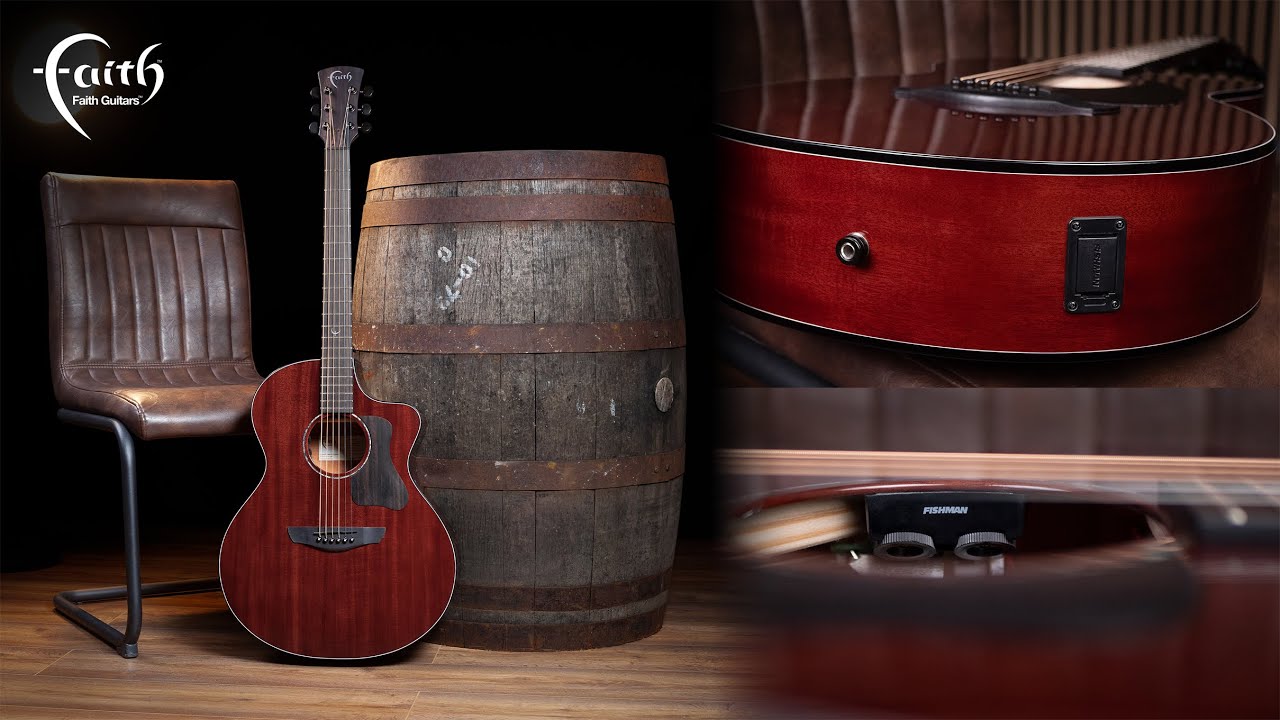 Faith Guitars | Nexus Neptune | Cutaway Electro | Thru-Cognac | FPNCECG