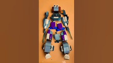 um....how to build a robot with building blocks #brickbuilder #buildingblocks #moc