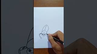 How to draw a dung beetle easily #youtubeshorts #shorts #shortvideo #foryou #kumbang #viralshorts