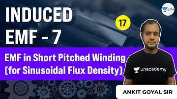 Lec 17 | Induced EMF (Part 7) | Emf in Short Pitched Winding (for Sinusoidal Flux Density)
