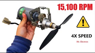 15,100 RPM - High Speed Upgrade for 12 Volt Brushed DC Motor