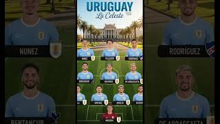 🇺🇾Uruguay's Insane Squad for World Cup 2026! 🇺🇾🔥 #shorts #uruguay #worldcup