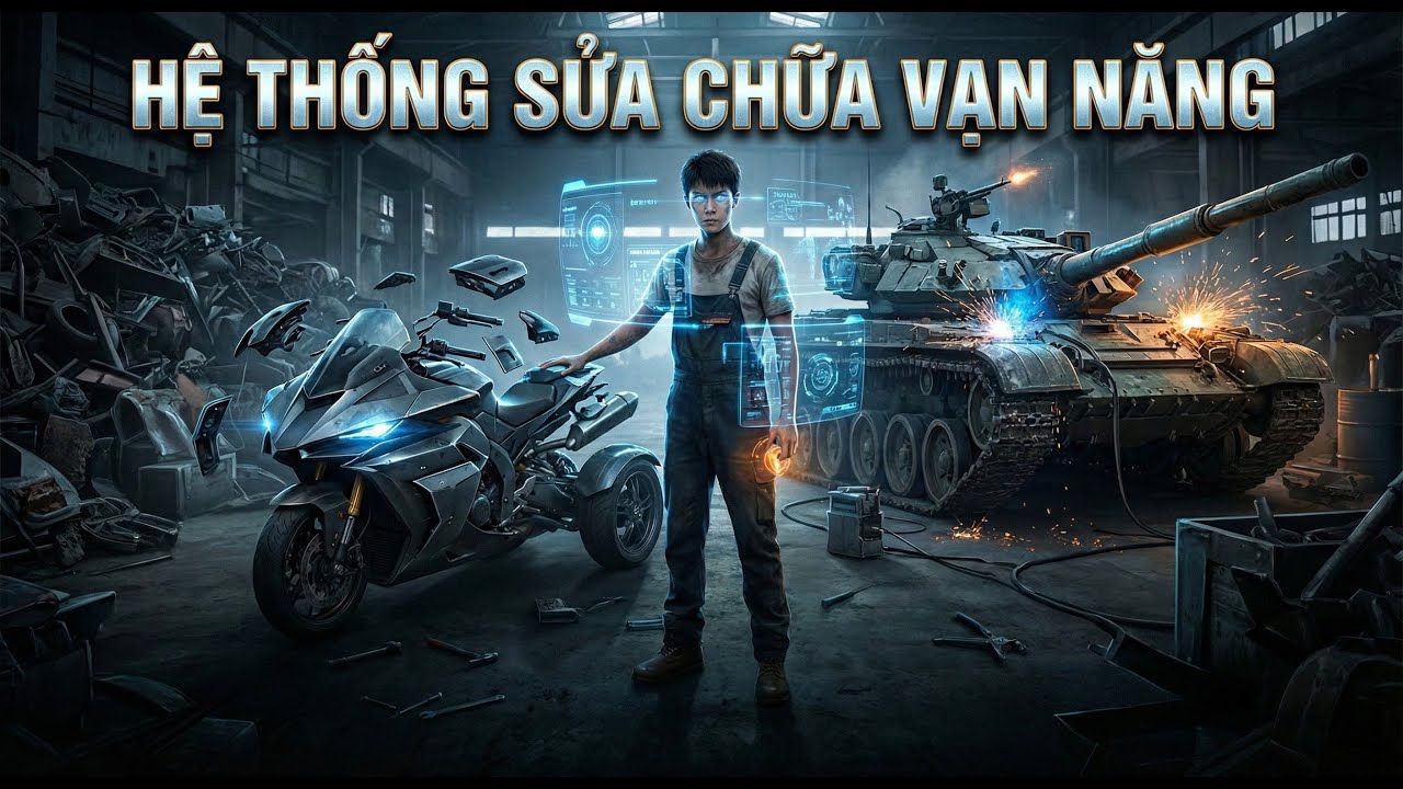 Thanh niên xuyên không kích hoạt hệ thống sửa chữa, từ thợ điện quèn trở thành công trình sư vĩ đại.