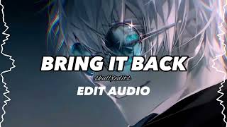 Bring it back - audio edit Resimi
