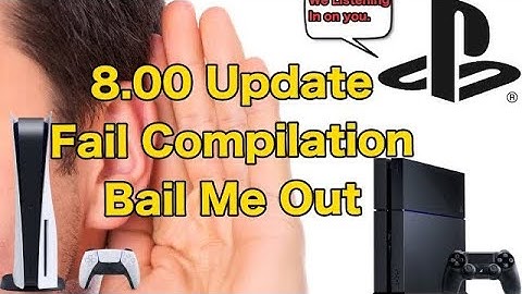 PS4 8.00 update | We Spying on you | Before vs After 8.00 Update. (Rant, No Fix, Error)