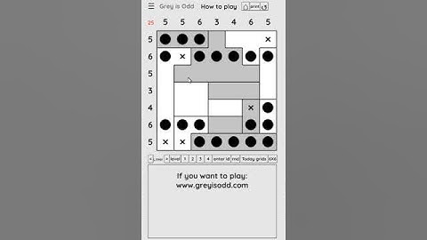 Grey is Odd - Today grids. Solution level 2 7X7 dated 03-06-2024