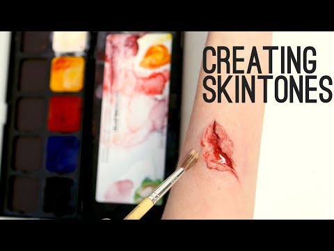 Creating a skin tone using primary colours | Freakmo