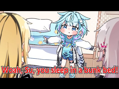 Riona Thought Su's Storage Rack Was Her Bed!【Su Mizumiya/Riona Isaki/Niko Koganei】