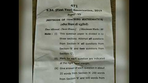 Method of teaching mathematics,2018-2019