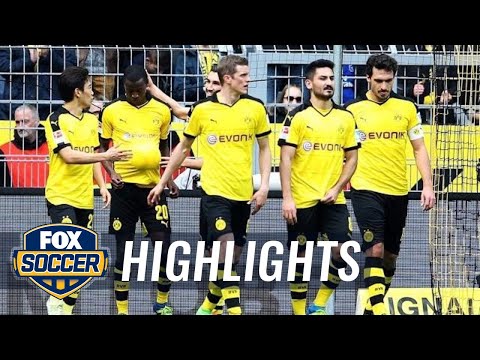 Adrian Ramos curls it in to double Dortmund's lead | 2015-16 Bundesliga Highlights