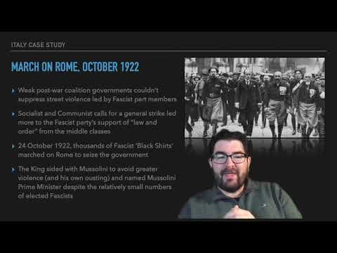 Ib History: The Move To Global War-Italy And The Rise Of Fascism
