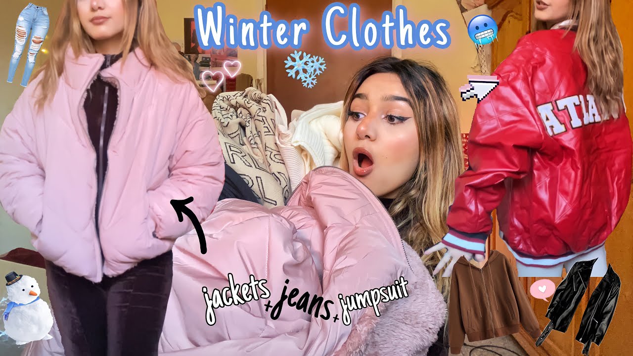 Fashionnova Winter Clothes ❄️| آخر مشترياتي للشتااء 🛍🎀☃️🌧 (جاكيط🧥،جينز👖…)