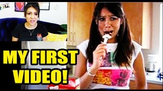 REACTING TO MY FIRST VIDEO!! (322,269 subscribers!)