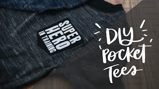 Pocket Tees! DIY Iron On Pocket Shirts With Cricut