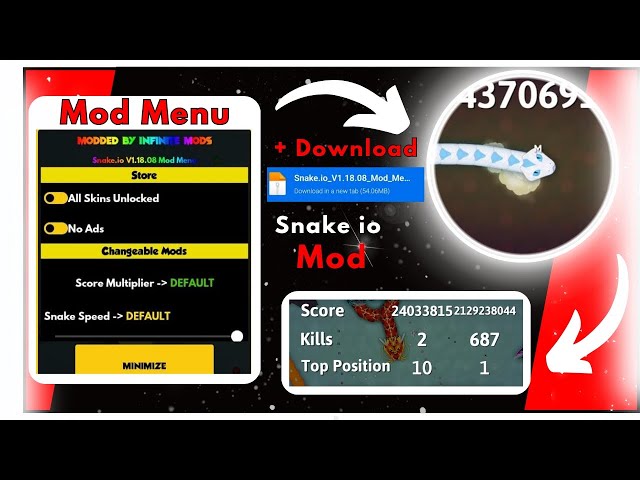Snake.io Mod Apk 2.0.9 (Mod Menu)