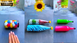Breaking glass bottle ⚠️🔥 Crushing Crunchy &amp; Soft Things #asmr #shorts #asmrsound #satisfyingvideo 