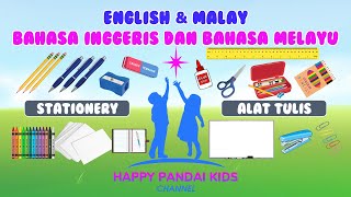 Stationery & Alat Tulis – in English & Malay language