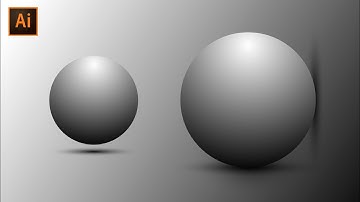 How To Create a Realistic Shadow Sphere in Illustrator - Illustrator Tutorial