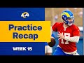 Rams Practice Recap: Week 15 vs. Packers | Prepared For The Packers On Monday Night Football