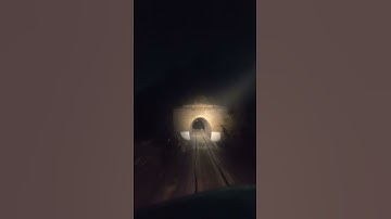 Live Train at night passing through Tunnel near Chaklala Rawalpindi