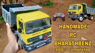 How to make rc bharathbenz bs4 1623 6×4 axle with carboard 100% completed [RC PROJECT]