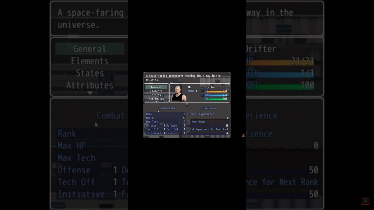Cosmic Drifter: Mastering the Main Character Sheet | RPG Gameplay Tutorial