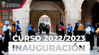 Inauguración del curso académico 2022-2023. Universidad de Burgos