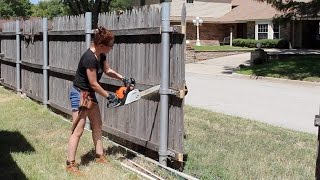 Building a Board on Board Cedar Fence - Part 1