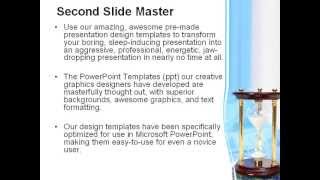 Ancient Hourglass PowerPoint Template by PoweredTemplate.com