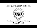 Asbury park city council meeting  march 27 2024
