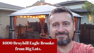 I bought this $600 Broyhill Eagle Brooke Gazebo from Big Lots| Unboxing and assembly. screenshot 5