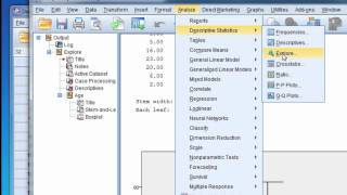 SPSS Video #7: Obtaining Descriptive Statistics In SPSS