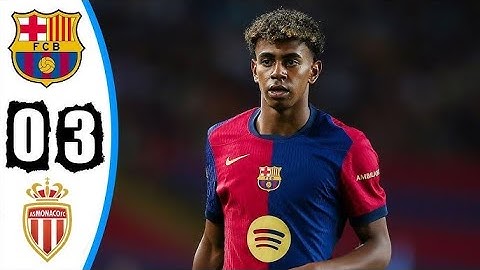 John Gamper Trophy Final  Barcelona vs Monaco (0-3) Full Match Highlight🔥