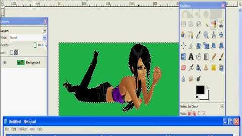 GIMP And IMVU tutorial #1