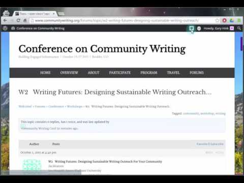 Forum Tutorial - Wordpress