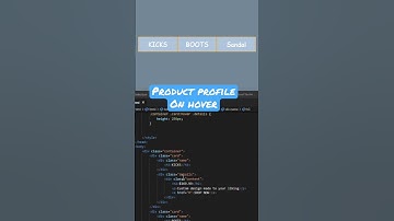 How to make a product card on hover display html css only