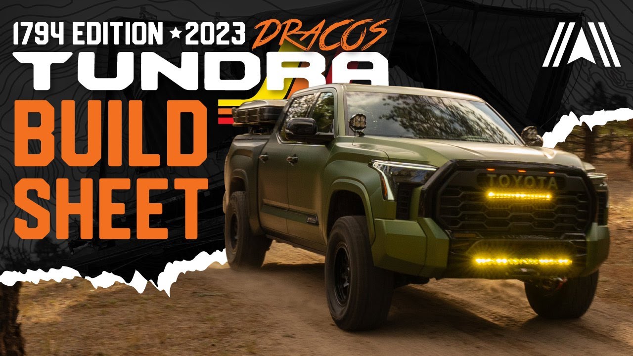 Twin Turbo 2023 Toyota Tundra 1794 Edition Build Sheet (Off-road