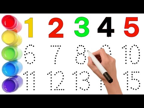 123 Numbers, learn to count, One two three, 1 to 20, 1 to 100 counting ...