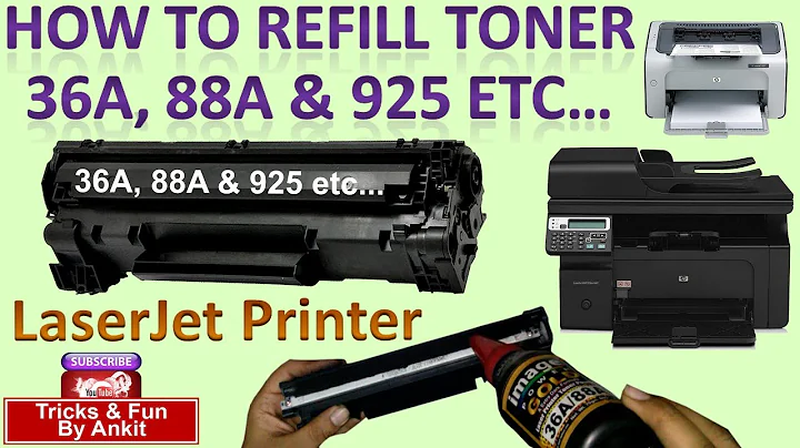 #Repairing 15 : How to, refill 88A, 36A & 925 Toner Cartridge. Best way to refill toner cartridge