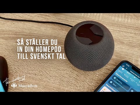 Så ställer du in din HomePod till svenskt tal