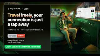 [Superalink x Grab] eSIM Data for Traveling in Southeast Asia