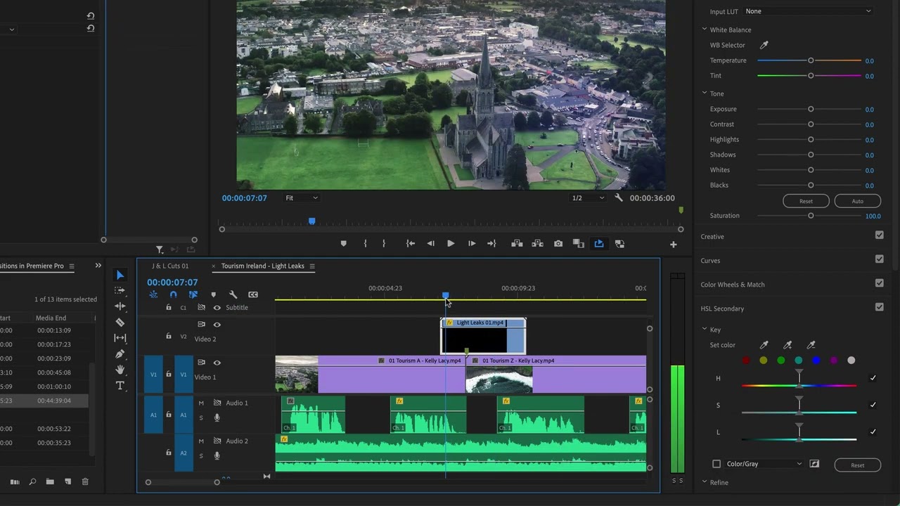 055 Light Leak transitions in Premiere Pro YouTube
